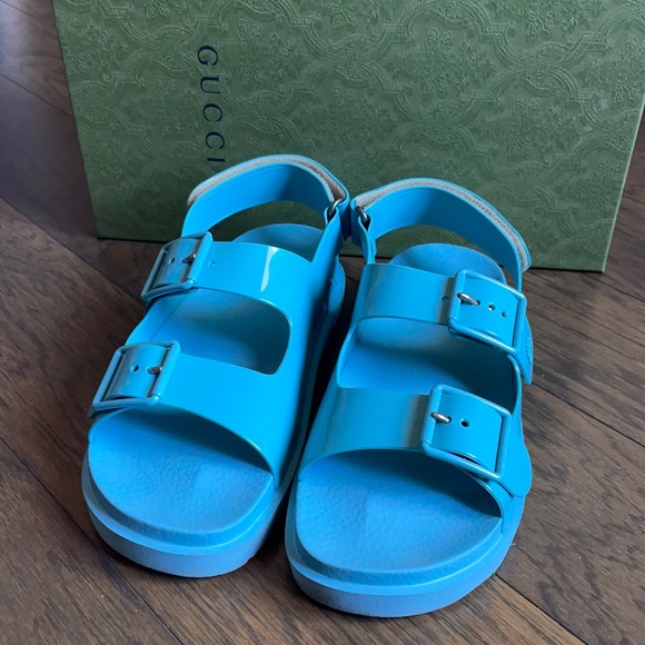 Gucci Rubber “Dad Sandals” sz. 39 - Picture 2 of 9